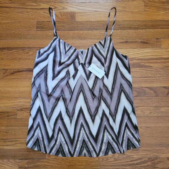 NWT BANANA REPUBLIC | Sleeveless Blouse Patterned Tank Top Camisole | Sz. M - Picture 1 of 7